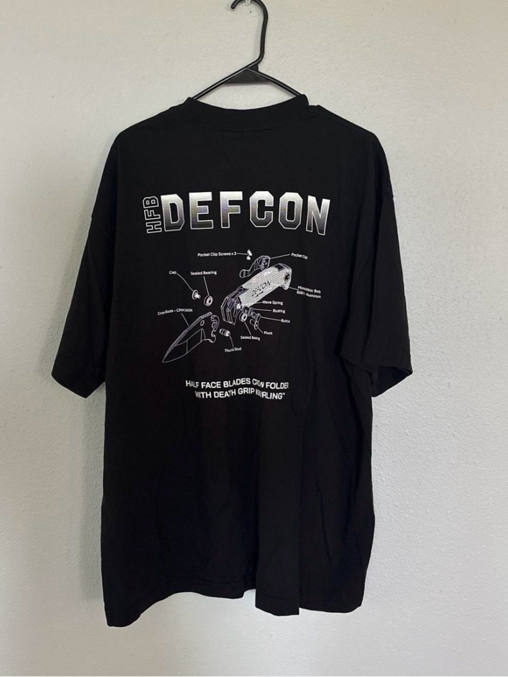 DEFCON Graphic Tee - Black with White Print